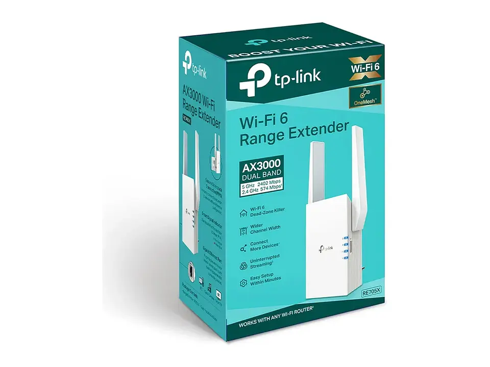 TP-Link RE705X - Extensor WiFi 6 AX3000 dual band (5GHz/2.4GHz) 1