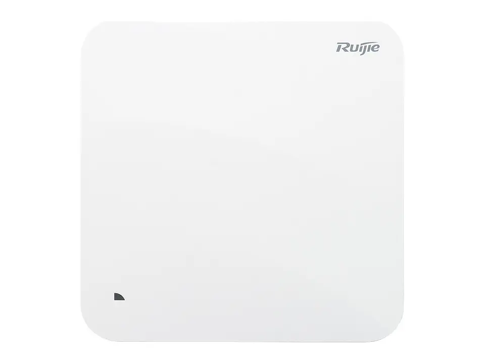 Access Point interior Wi-Fi 6, doble radio, 2.97Gbps, 1 puerto RJ45 10/100/1000, soporta PoE+ y fuente externa. No incluye fuente 1