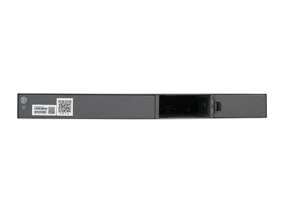 Ruijie RG-CS83-48GT4XS-PD - Switch administrable capa 3, 48 puertos RJ45 1Gbps y 4 puertos SFP+ 1G/10G, PoE y PoE+ 740W o 1480W,requiere fuente, soporta redundancia, y ventiladores fijos, apilable 2