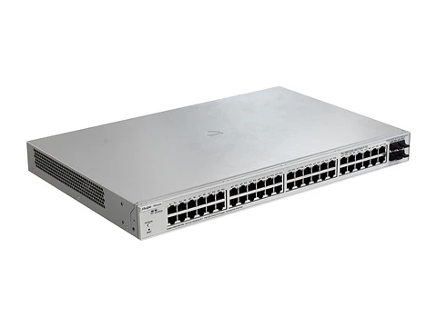 Ruijie RG-NBS3200-48GT4XS-P-V2 - Switch administrable capa 2+ con 48 puertos RJ45 1Gbps PoE/PoE+ 370W, 4 puertos 10G SFP+, fuente fija incluida, no apilable, para rack de 19" - Versión 2
