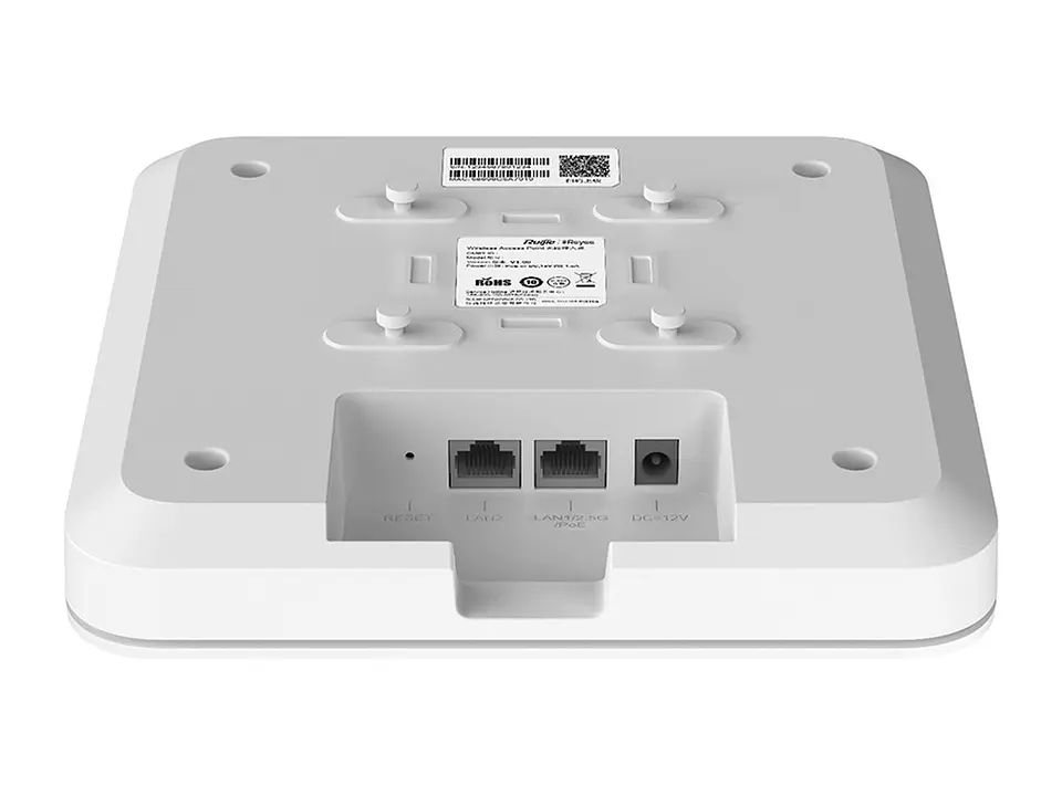 Access Point interior Wi-Fi 6, doble radio, 1.8Gbps, 2 puertos RJ45 10/100/1000 modo AP y modo Router, soporta PoE, No incluye fuente 4