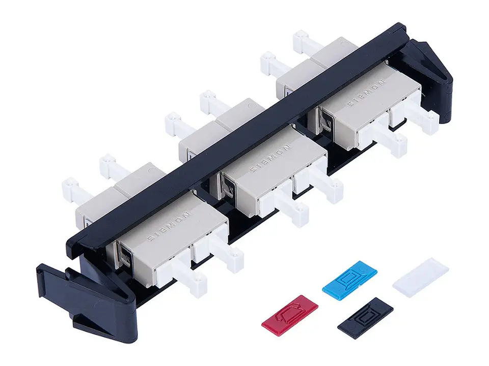 Siemon RIC-F-LC12-01C - Panel FO con 12 Acopladores LC MM/SM Negro (No compatible con Light Verse) 1
