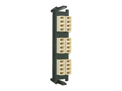 Siemon RIC-F-LC24-01C - Panel FO con 24 Acopladores LC MM/SM Negro (No compatible con Light Verse)