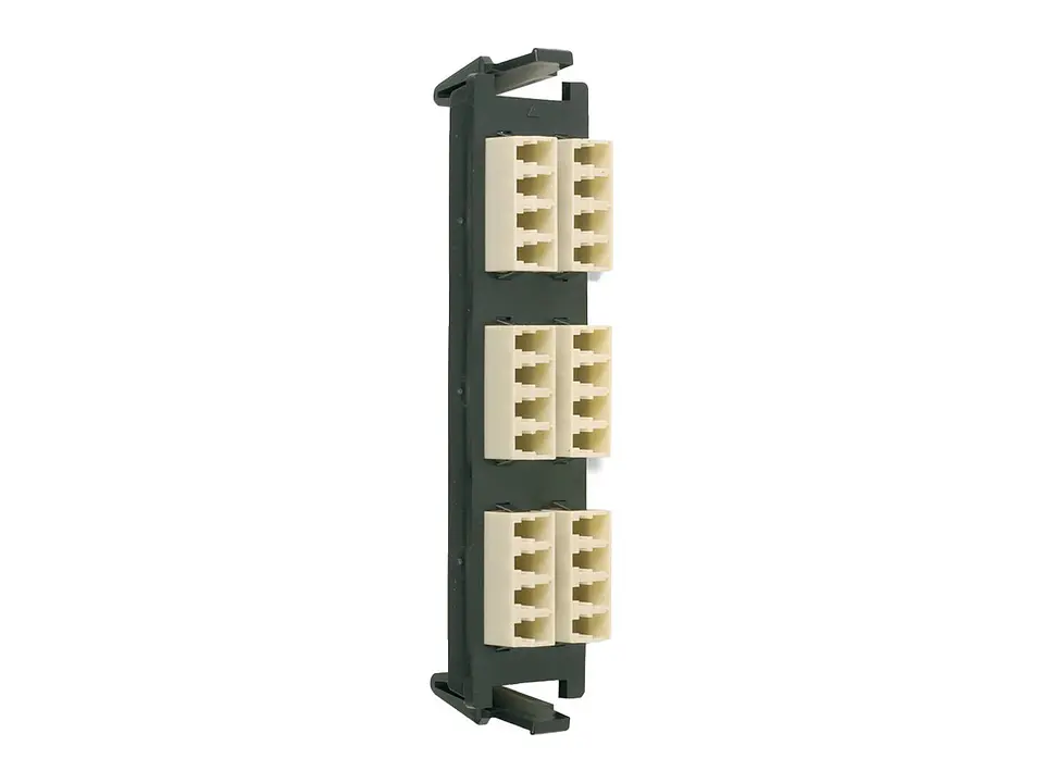 Siemon RIC-F-LC24-01C - Panel FO con 24 Acopladores LC MM/SM Negro (No compatible con Light Verse) 1