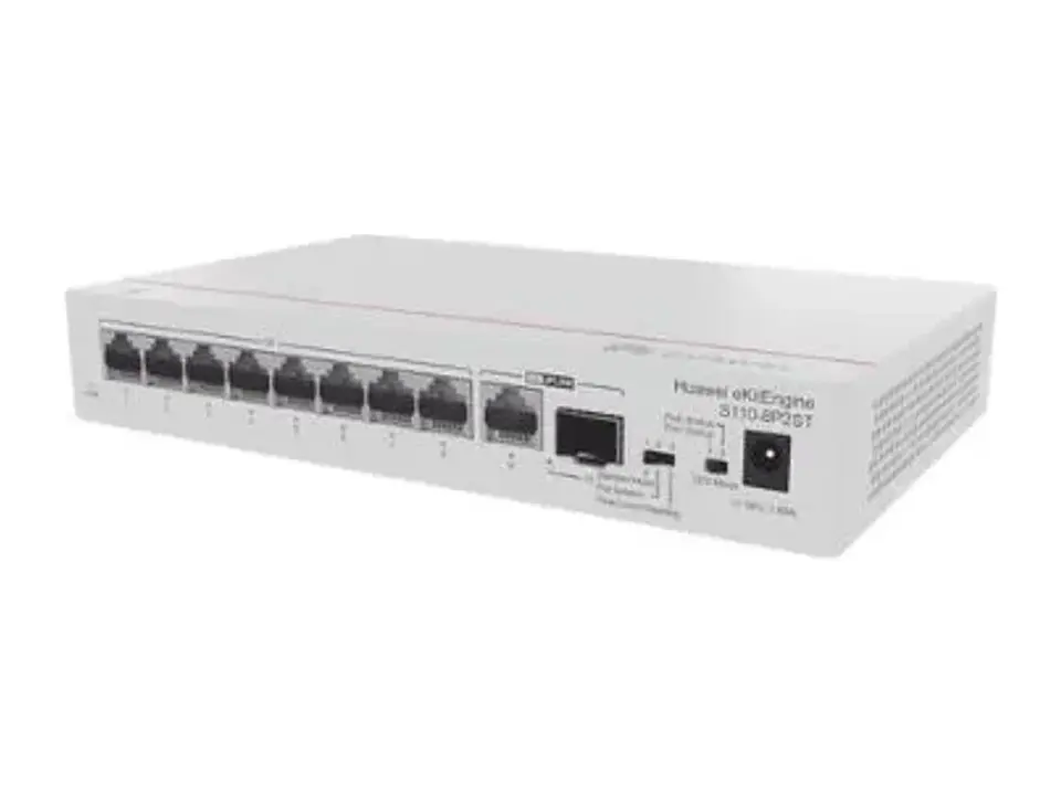 Huawei S110-8P2ST - Switch Gibabit 8 Puertos PoE + 1SFP No administrable 1