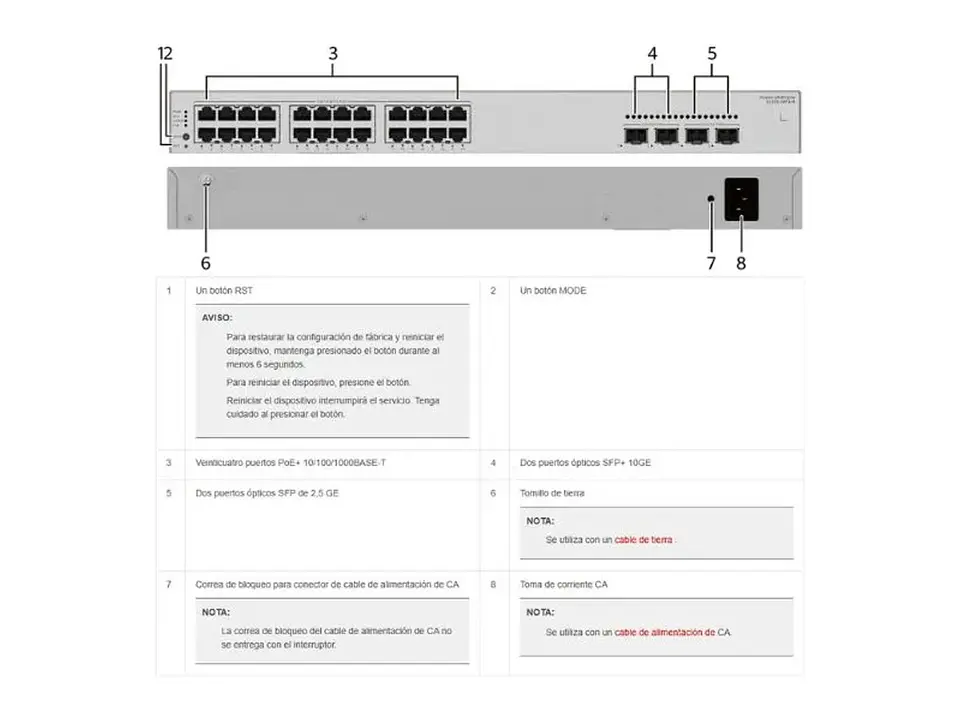 Huawei S220S-24P4JX - Switch Administrable capa 2 24×GE PoE+ 2×10GE SFP+ 2x2.5GE SFP 1