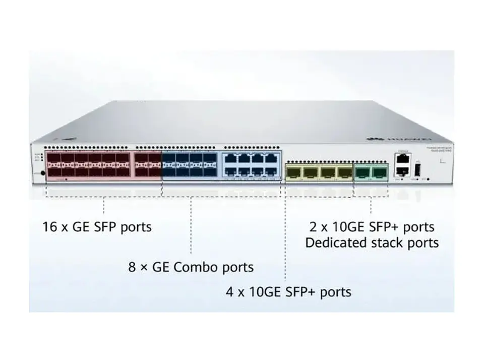 Huawei S530-24ST4XE - Switch Core Administrable 24 puertos SFP Capa 3 Stack 2
