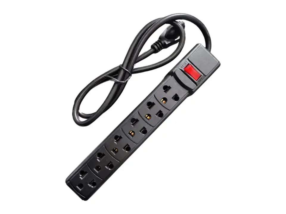 SmartBitt SBSS-180J6 - Supresor de Picos de 6 Tomas 180J 15A/220V, Interruptor Reset con LED 1