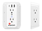 SmartBitt SBSS-BW6-3U - Supresor de Picos con 6 Tomas + 2 USB Tipo-A 5V 2.4A + 1 USB Tipo-c, 1480J - Miniatura 2