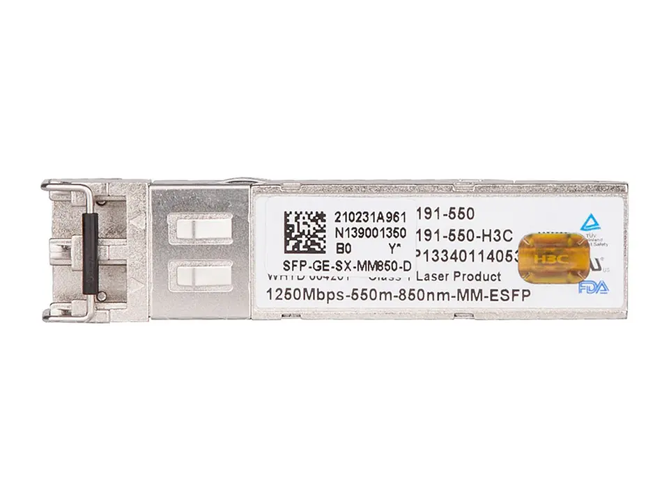 H3C SFP-GE-SX-MM850-D - Transceiver1000BASE-SX SFP, Multi-Mode (850nm, 550m, Dúplex LC) 3
