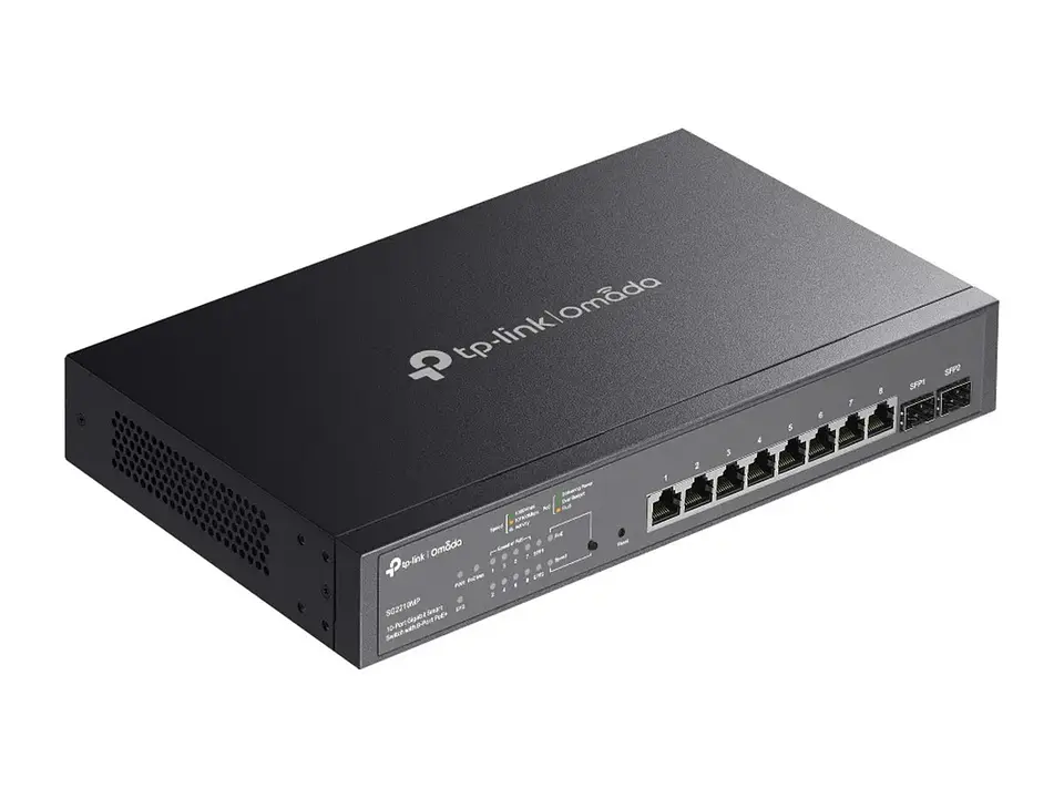 TP-Link Omada SG2210MP - Switch administrable Omada L2+, 8 Gb PoE+ (150W), 2 SFP 1G 3