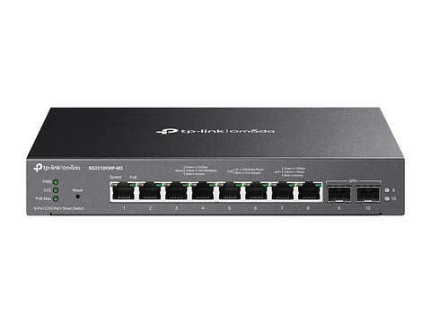 TP-Link Omada SG2210XMP-M2 - Omada Switch Smart 8×2.5G PoE+ + 2×10G SFP+