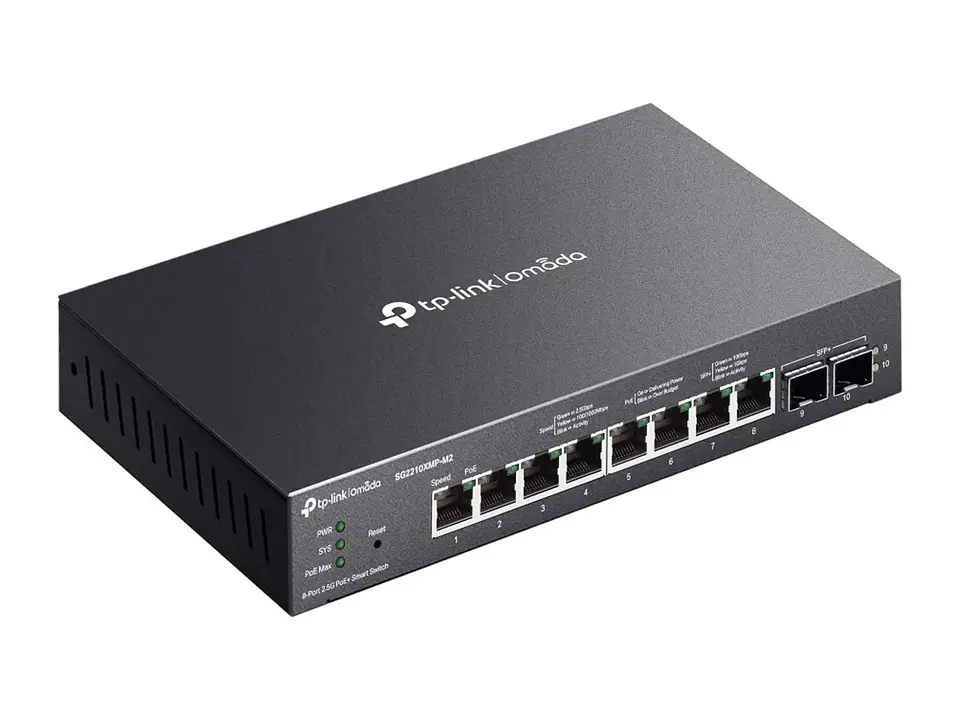 TP-Link Omada SG2210XMP-M2 - Omada Switch Smart 8×2.5G PoE+ + 2×10G SFP+ 3