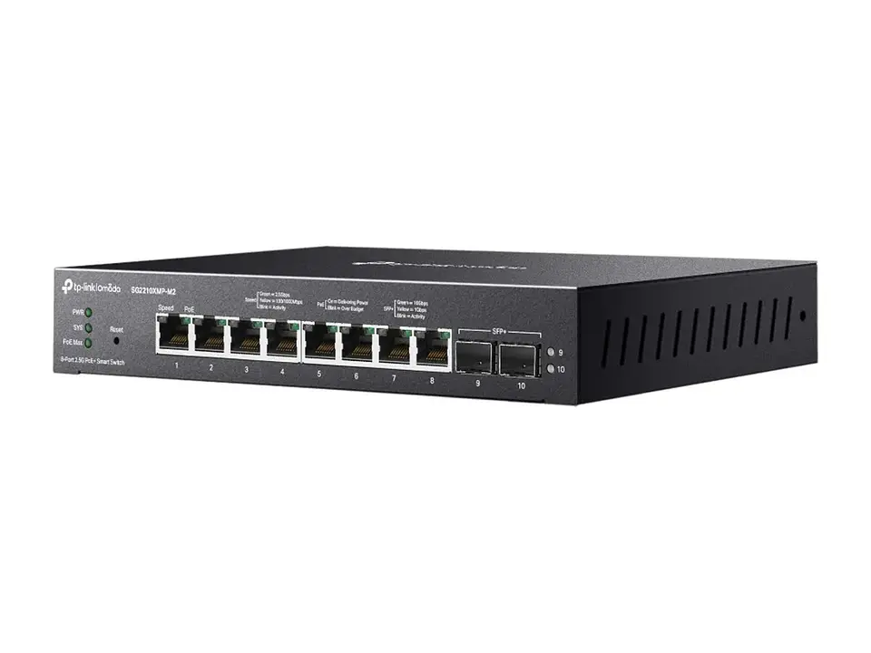 TP-Link Omada SG2210XMP-M2 - Omada Switch Smart 8×2.5G PoE+ + 2×10G SFP+ 4