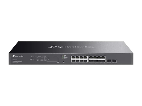TP-Link Omada SG2218P - Switch administrable Omada L2+, 16 Gb PoE+ (150W), 2 SFP 1G