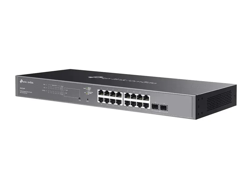 TP-Link Omada SG2218P - Switch administrable Omada L2+, 16 Gb PoE+ (150W), 2 SFP 1G 3