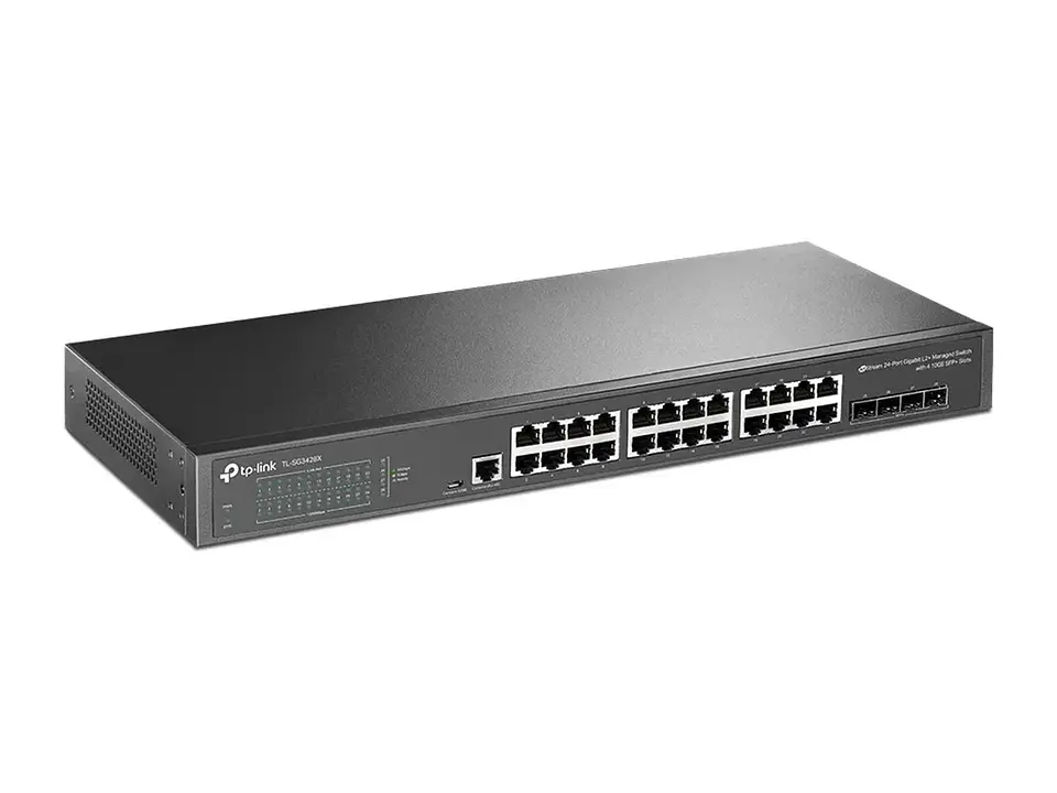 TP-Link Omada SG3428X - Switch administrable Omada L2+, 24 Gb, 4 SFP+ 10G 2