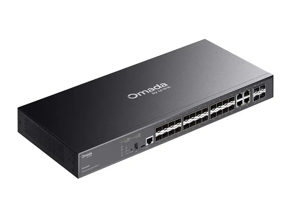 TP-Link Omada SG5428XF - Switch administrable L2+ Omada - 24 puertos SFP + 4 SFP+ - rack 1U 4