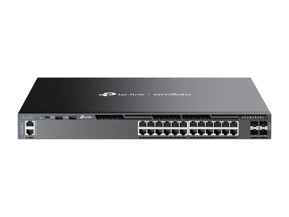 TP-Link Omada SG6428X - Switch administrable Omada L3, 24 Gb, 4 SFP+ 10G 1