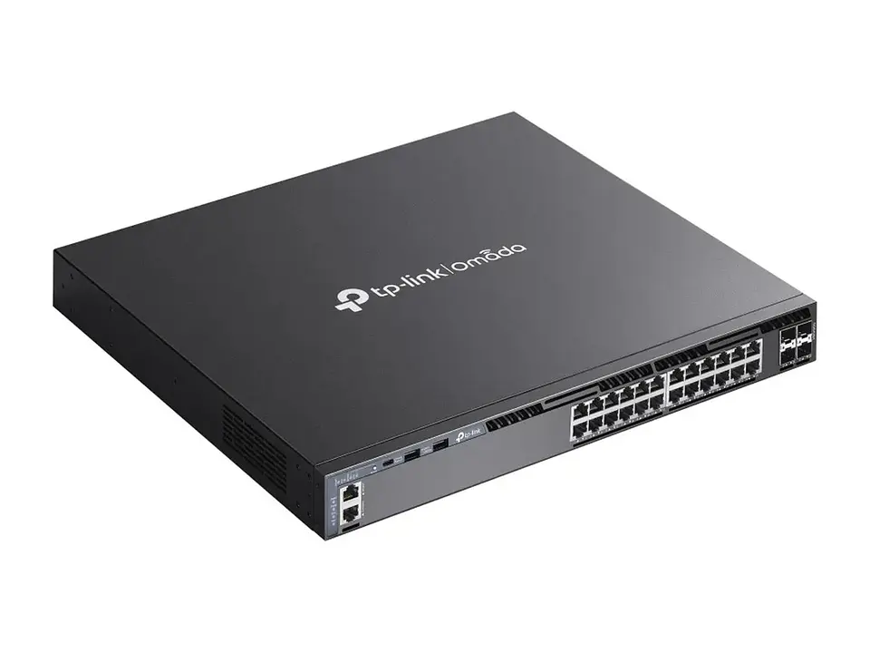 TP-Link Omada SG6428X - Switch administrable Omada L3, 24 Gb, 4 SFP+ 10G 4