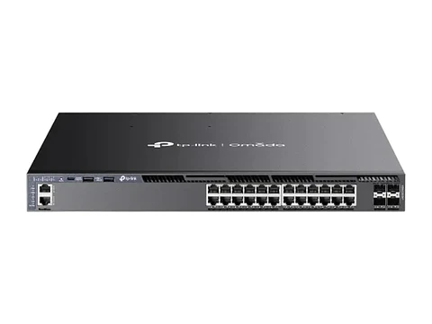 TP-Link Omada SG6428XHP - Switch administrable Omada L3, 24 Gb PoE+ (720W), 4 SFP+ 10G