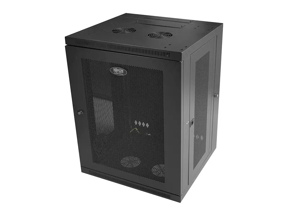 Tripp Lite SRW15US - Gabinete de Pared de 15 RU abatible con puerta frontal microperforada (AlxAnxPr) 770x600x548 mm. Código 2
