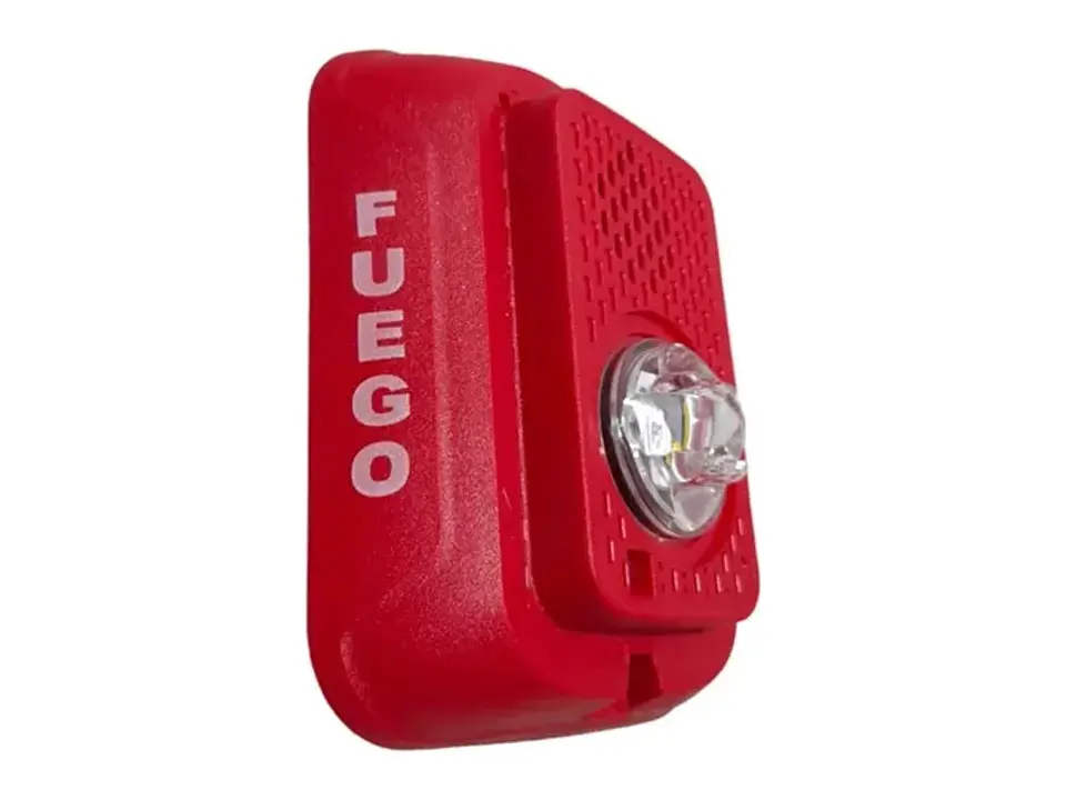 System Sensor SS-P2RLED-SP - Sirena LED Estroboscopica 2 Hilos 12 a 24 V 2