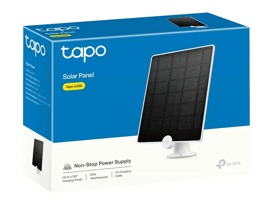 panel solar para camaras con bateria, salida 5.2V 4.5W 2