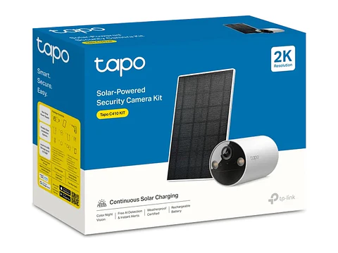 camara Tapo exterior wifi 3MP 2304x1296 2K + PANEL SOLAR
