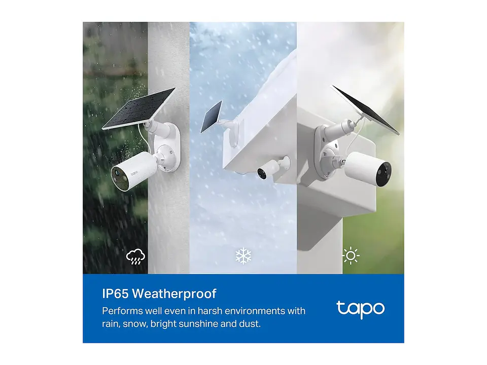 camara Tapo exterior wifi 3MP 2304x1296 2K + PANEL SOLAR 2