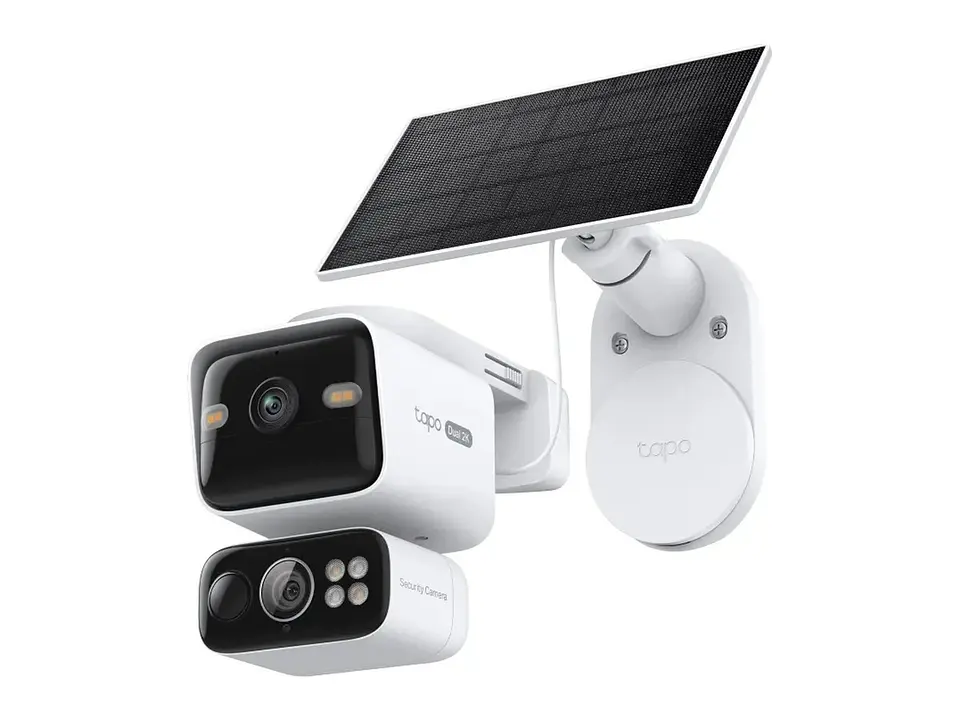camara Tapo exterior wifi DOBLE LENTE 3MP 2304x1296 2K + PANEL SOLAR 2