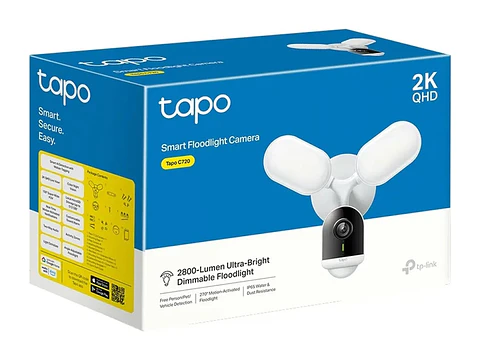 camara Tapo exterior wifi 4MP 2560x1440 2K QHD