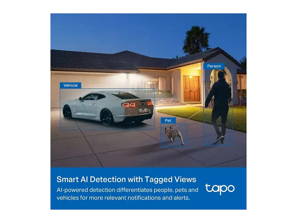 camara Tapo exterior wifi 4MP 2560x1440 2K QHD 4