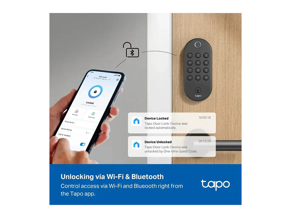 cerradura inteligente wifi con huella digital y teclado 4