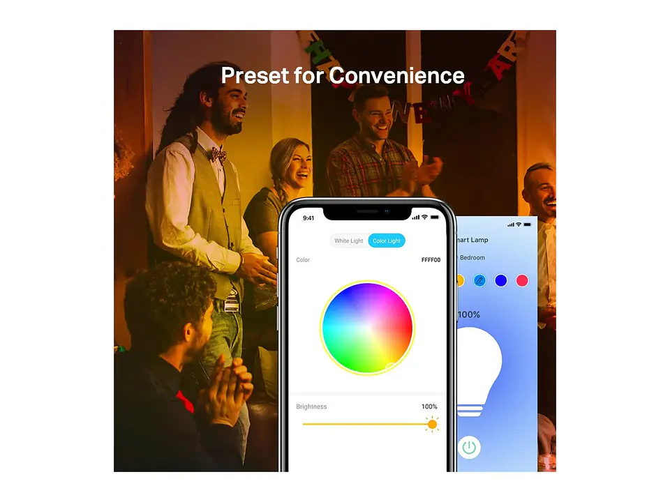 foco inteligente wifi multicolor E27 4