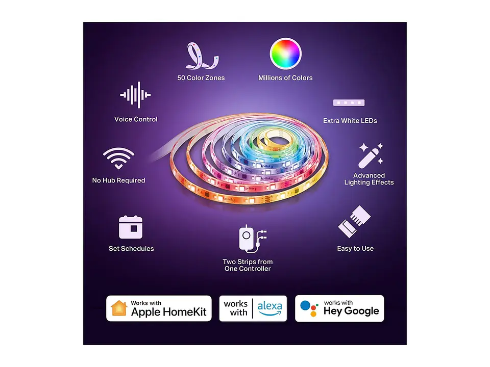 tira led inteligente wifi multicolor RGBW IC interior, 10 m 3