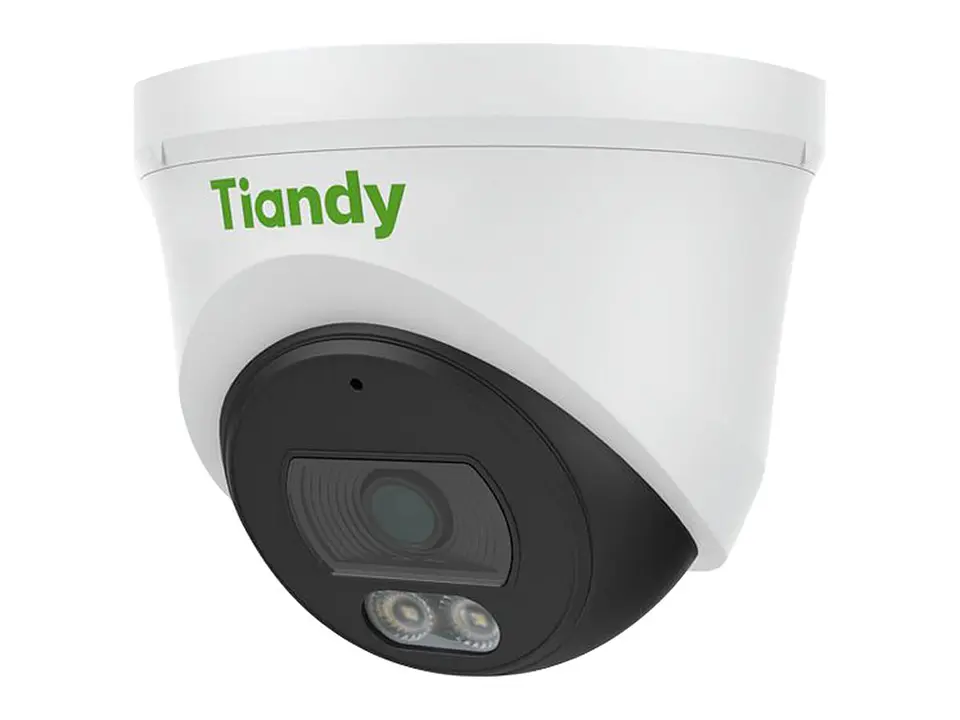Tiandy TC-C34XN-2ENA-28 - Cámara IP Turret de 4MP Serie SK, lente 2.8 mm, IR 30m, PoE, Onvif, con detección de movimiento y micrófono, IP67, Color Maker 1
