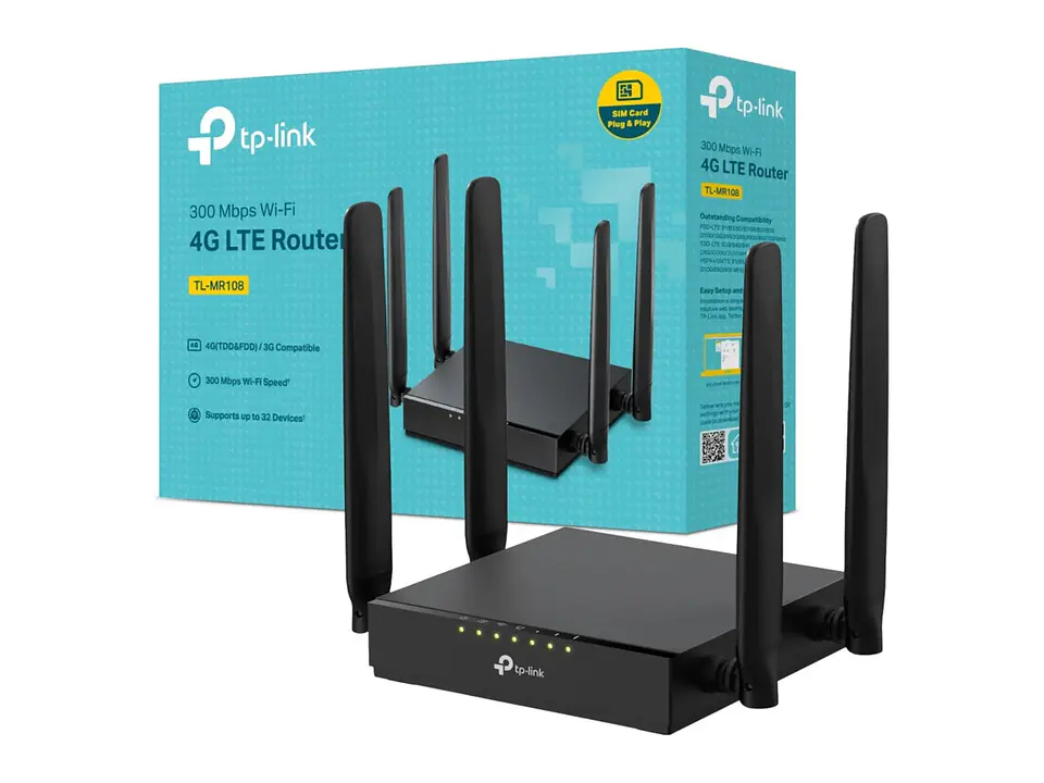 TP-Link TL-MR108 - Router 4G LTE WiFi4 single band N300 1