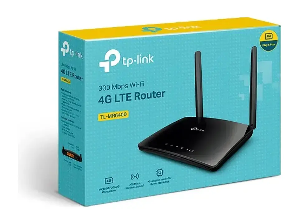 TP-Link TL-MR6400 - Router 4G LTE WiFi 4 N300 single band (2.4GHz) 1