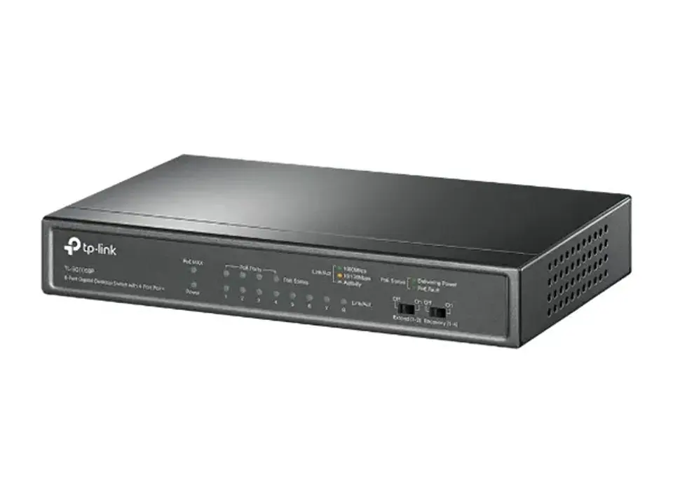 TP-Link TL-SG1008P - Switch no administrable, 8 puertos Gigabit, 4 PoE+ 64W 1