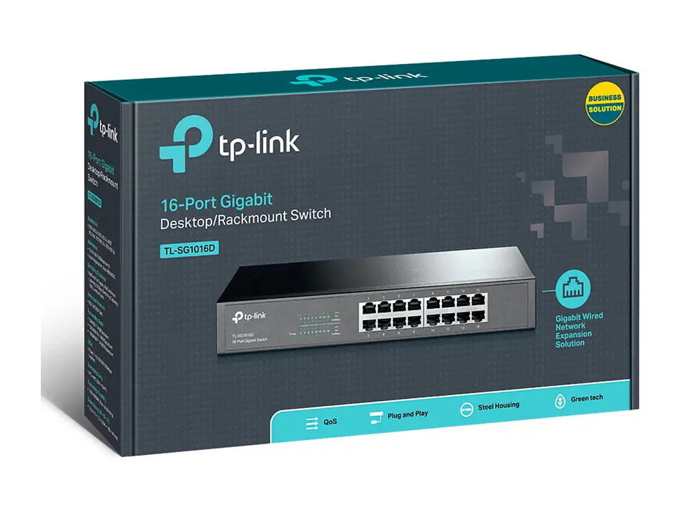 TP-Link TL-SG1016D - Switch no administrable 16 puertos Gigabit 4