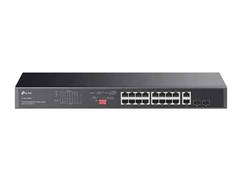 TP-Link TL-SG1218MP - Switch no administrable JetStream, 16 PoE+ 250W, 2 RJ45 no PoE, 2 SFP