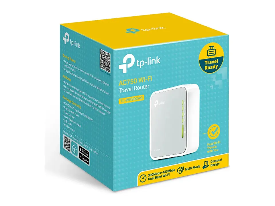 TP-Link TL-WR902AC - Router portatil WiFi 5 AC750 dual band (5GHz/2.4GHz) 4