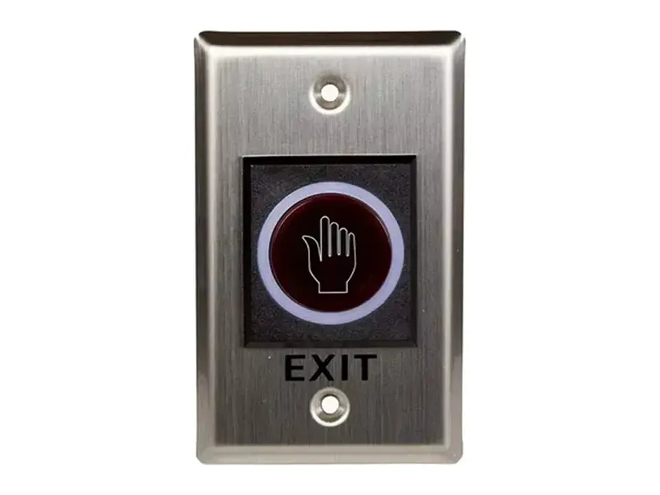 ZKTeco TLEB102-R - Boton de Apertuta No Touch Compatible con RM-100 Control Remoto 1