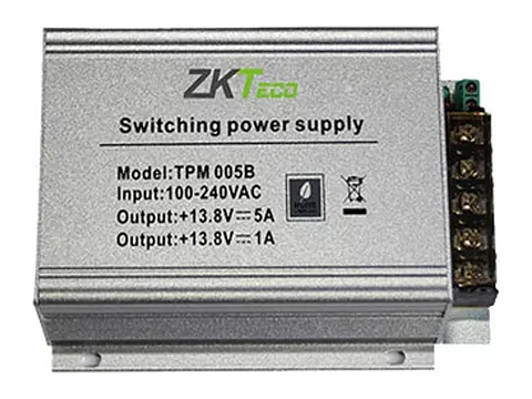 ZKTeco TPM005B - Fuente de Poder 12V3A Salida Dual 1.5A