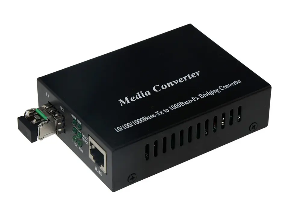 Transcom TS-1000N-SD-20 - Media Converter - Dual Fiber 10/100/1000M 1310nm SM 20Km SC 2