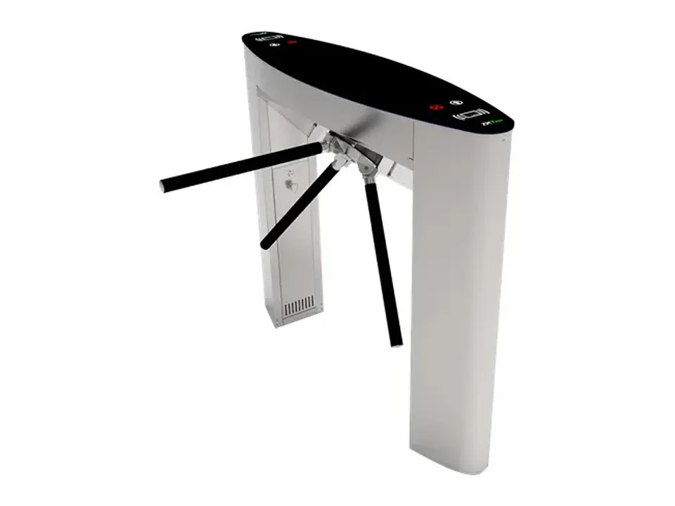 ZKTeco TS5000A - Molinete Peatonal de Alto Trafico Vacio No Incluye Lectores Ni Panel 1