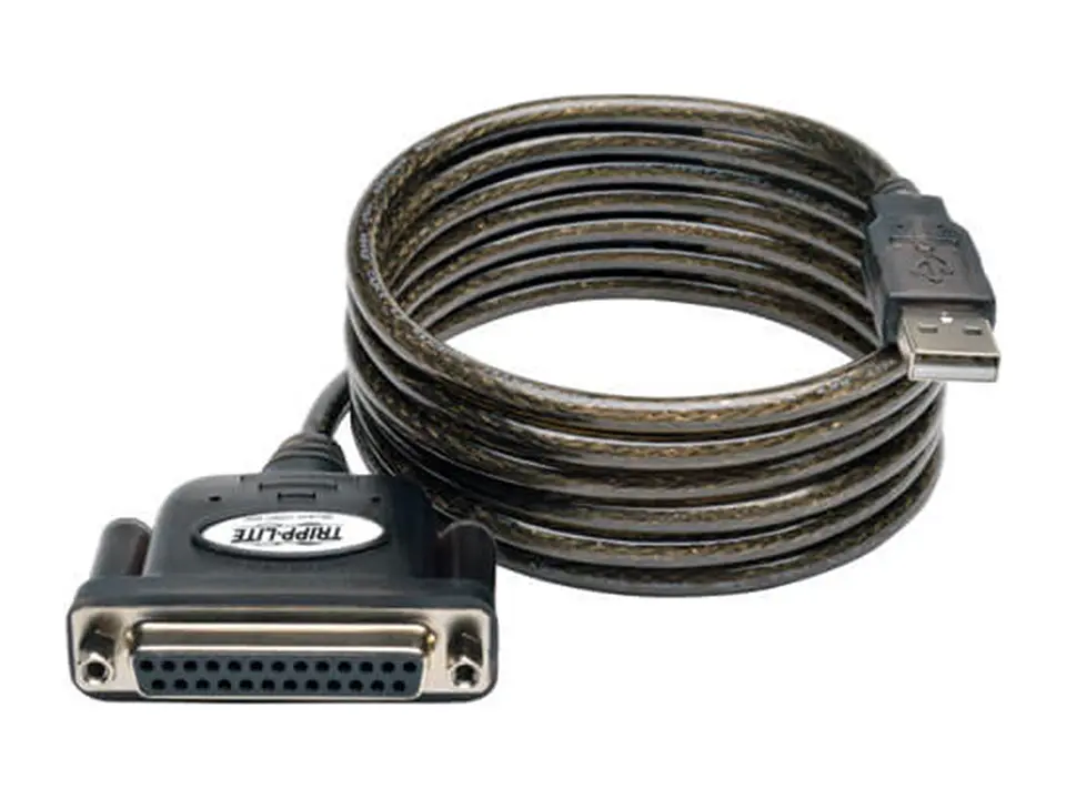Tripp Lite U207-006 - Cable Adaptador de Oro Paralelo para Impresora USB de Alta Velocidad a IEEE 1284 (USB-A a DB25 M/H), 1.83 m [6 pies] 2