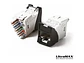 Siemon U6-H01NB - Jack RJ-45 Cat6 UltraMAX para Placas Plano/Angular color Negro (No incluye íconos Z-ICON-**B) - Miniatura 1