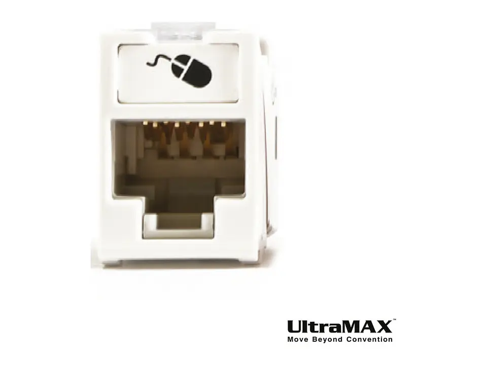 Siemon U6-H02NB - Jack RJ-45 Cat6 UltraMAX para Placas Plano/Angular color Blanco (No incluye íconos Z-ICON-**B) 3
